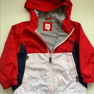 GAP Baby Red and White Windbreaker